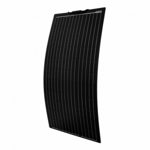 100W Black Reinforced narrow Semi-flexible Solar Panel ETFE