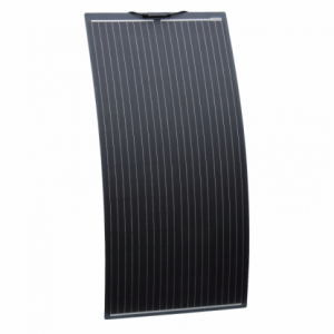 160W Black Semi-flexible Fibreglass Solar Panel ETFE