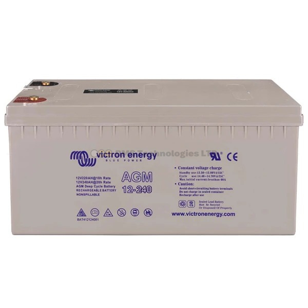 Victron Energy AGM Dual Purpose Battery 12V 240Ah (M8) – BAT412124081