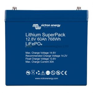Victron Energy Lithium SuperPack 12.8V 60Ah (M6) – BAT512060705